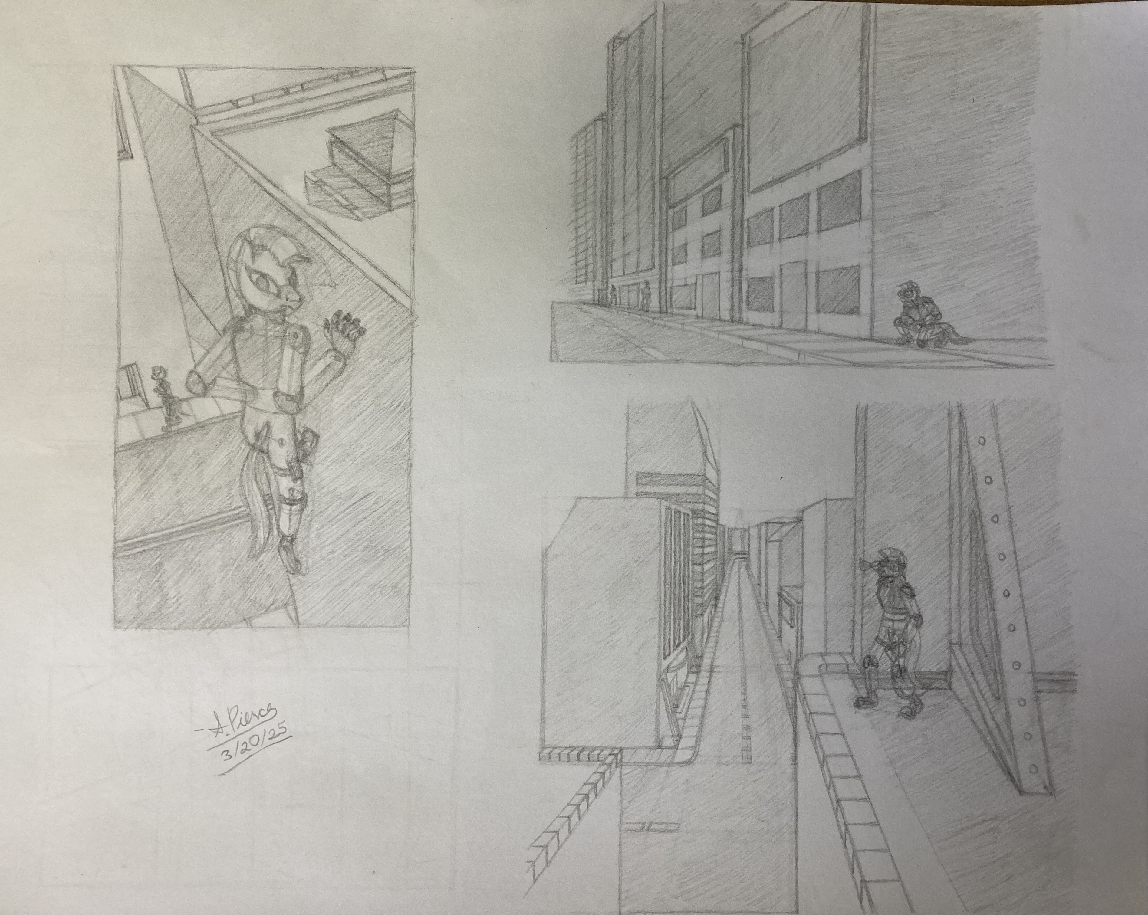 Finished Practice Sketches